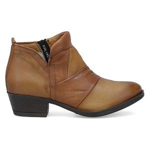 Miz Mooz Burlington Leather Cut-Out Wide Width Ankle Boots